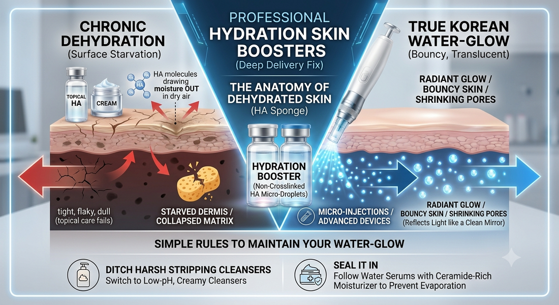 Beyond the Surface: Why Ordinary Moisturizers Aren't Enough (And How Skin Hydration Boosters Fix It)