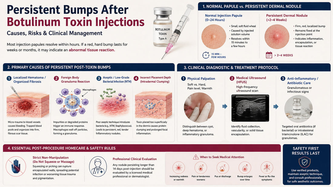 Persistent Bumps After Botulinum Toxin: Causes, DIY Injection Risks, and Clinical Management
