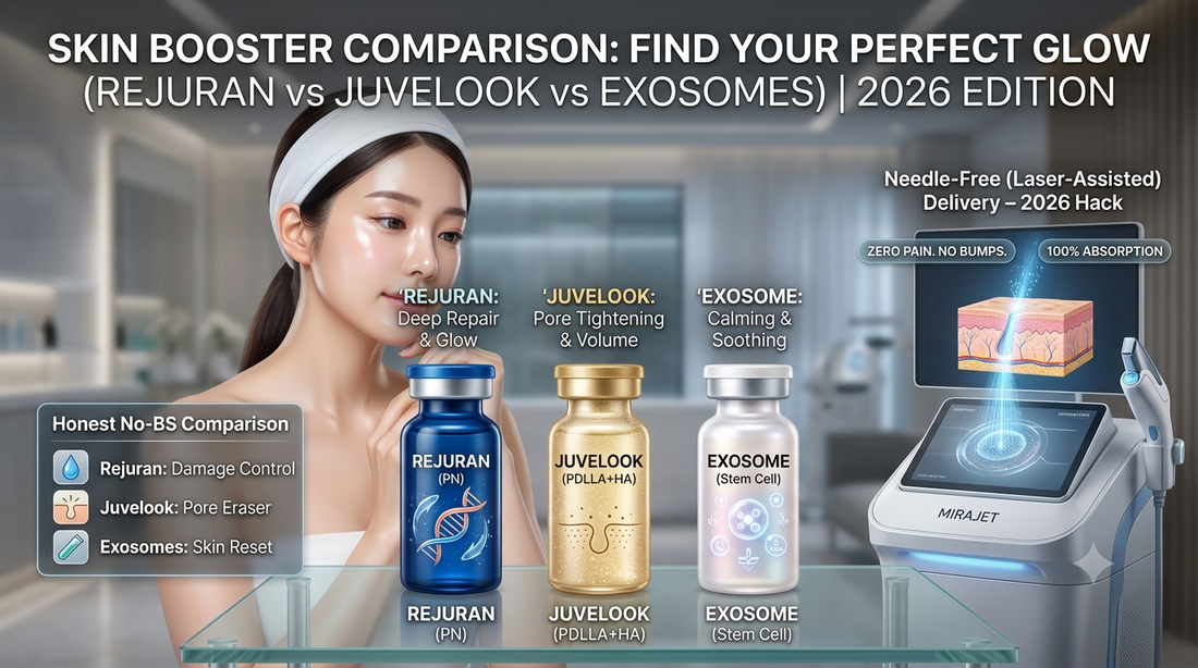 Rejuran vs Juvelook vs Exosome: Honest Comparison of Pain, Downtime, and Results