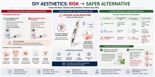 The DIY Aesthetics Trend: Evaluating Self-Injection Risks, Reconstitution Safety, and At-Home Peels