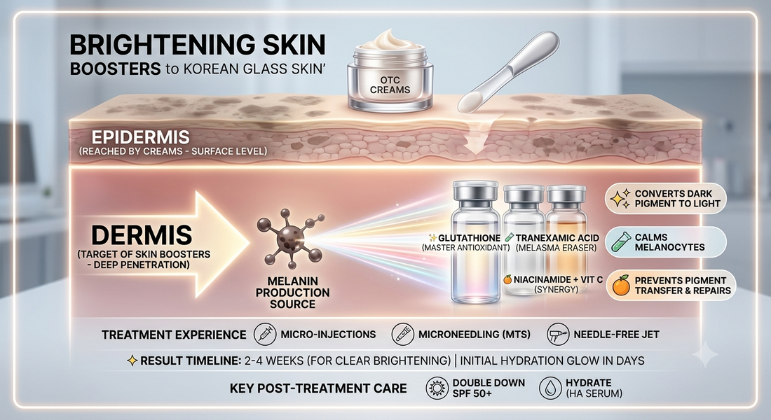 The "Glass Skin" Secret: How Brightening Skin Boosters Go Beyond Makeup